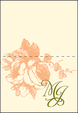 Vintage Apothecary Letterpress Thank You Card Fold Design Medium