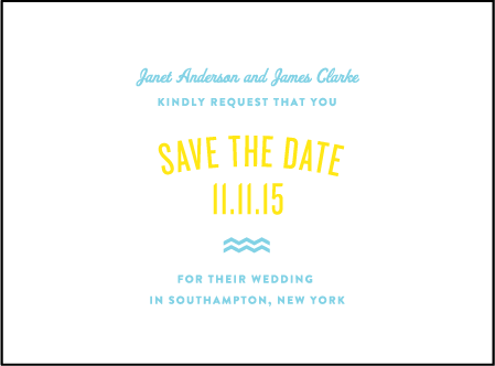 Vintage Beach Letterpress Save The Date Design Medium