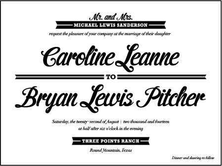 Vintage Charm Letterpress Invitation Design Medium