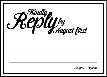 Vintage Charm Letterpress Reply Design Medium
