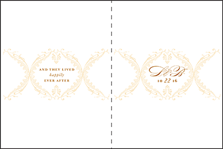 Vintage Garland Letterpress Program Design Medium