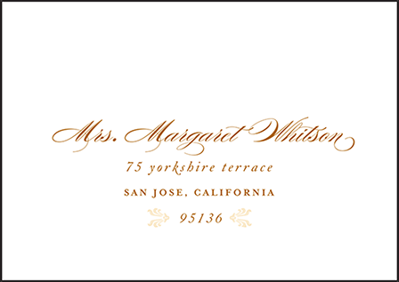Vintage Garland Letterpress Reply Envelope Design Medium