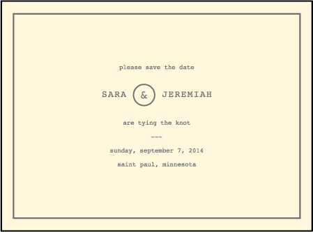Vintage Librairie Letterpress Save The Date Design Medium