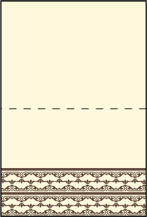 Vintage Letterpress Placecard Fold Design Medium