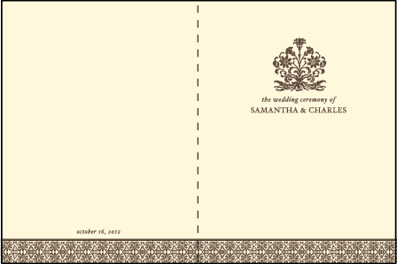 Vintage Letterpress Program Design Medium