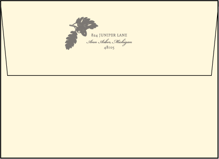 Walden Letterpress Envelope Design Medium