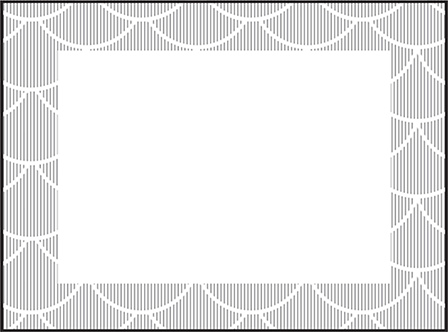 Wave Letterpress Placecard Flat Design Medium