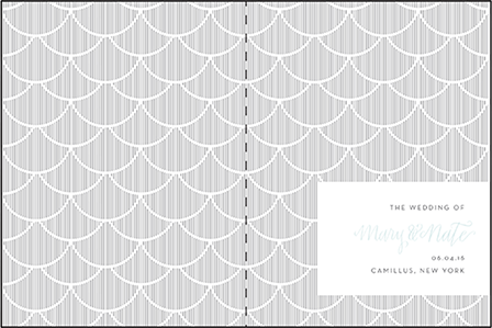 Wave Letterpress Program Design Medium