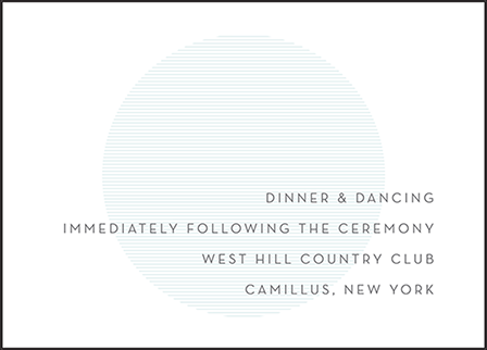 Wave Letterpress Reception Design Medium