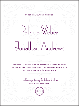 Weber Letterpress Invitation Design Medium