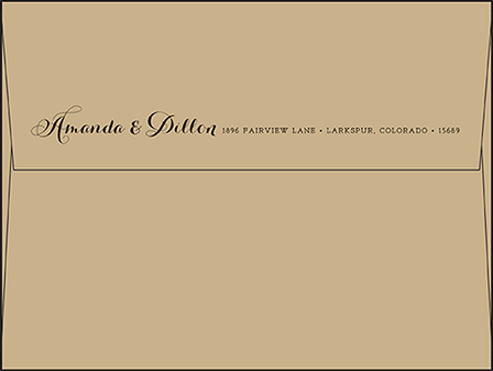Westley Letterpress Envelope Design Medium