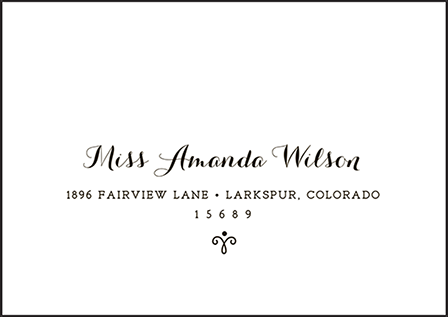 Westley Letterpress Reply Envelope Design Medium
