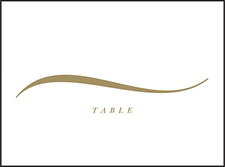 Whisper Letterpress Placecard Flat Design Medium
