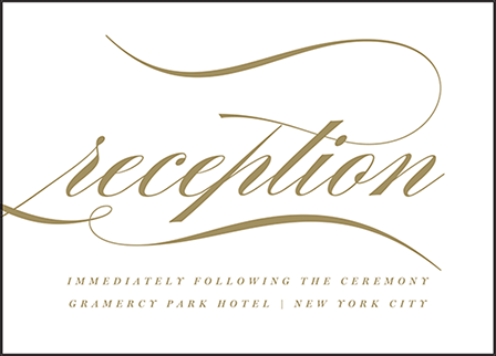 Whisper Letterpress Reception Design Medium