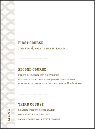 Wicklow Letterpress Menu Design Medium