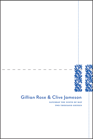 Willow Letterpress Program Design Medium
