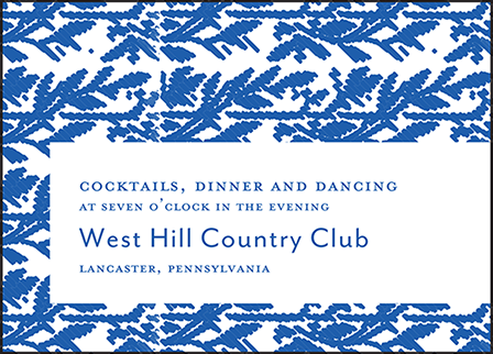Willow Letterpress Reception Design Medium