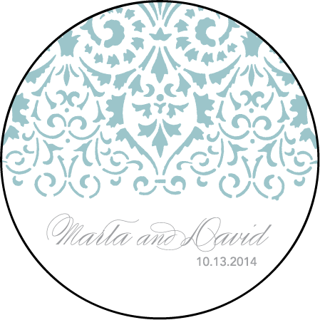 Wisteria Letterpress Coaster Design Medium