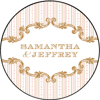 A Bientot Letterpress Coaster Design Small