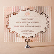 A Bientot Letterpress Invitation Design Small