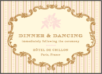 A Bientot Letterpress Reception Design Small