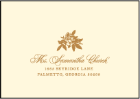 A Bientot Letterpress Reply Envelope Design Small