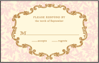 A Bientot Letterpress Reply Postcard Front Design Small
