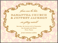 A Bientot Letterpress Save The Date Design Small