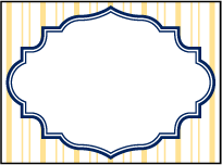 Addison Vintage Letterpress Placecard Flat Design Small
