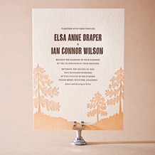 Adirondack Letterpress Invitation Design Small