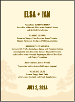 Adirondack Letterpress Menu Design Small