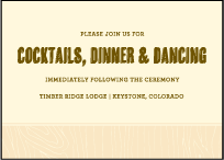 Adirondack Letterpress Reception Design Small