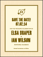 Adirondack Letterpress Save The Date Design Small