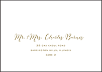 Ainsley Letterpress Reply Envelope Design Small