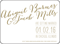 Ainsley Letterpress Save The Date Design Small
