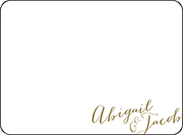 Ainsley Letterpress Thank You Card Flat Design Small