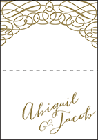 Ainsley Letterpress Thank You Card Fold Design Small
