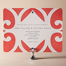 Alice Letterpress Invitation Design Small