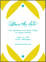 Alice Letterpress Save The Date Design Small