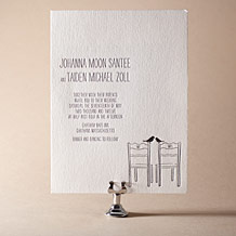 Allegory Modern Letterpress Invitation Design Small