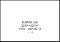 Allegory Modern Letterpress Reply Envelope Design Small