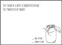 Allegory Modern Letterpress Reply Design Small