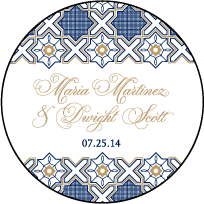 Amadore Antique Letterpress Coaster Design Small
