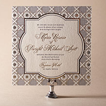 Amadore Antique Letterpress Invitation Design Small