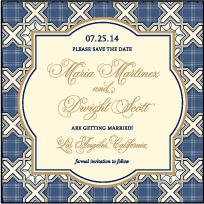 Amadore Antique Letterpress Save The Date Design Small