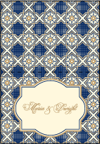 Amadore Antique Letterpress Thank You Card Fold Design Small