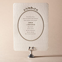 Amelie Letterpress Invitation Design Small
