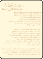 Amor Letterpress Direction Design Small