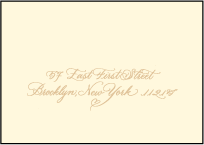 Amor Letterpress Reply Envelope Design Small