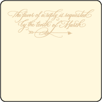 Amor Letterpress Reply Design Small